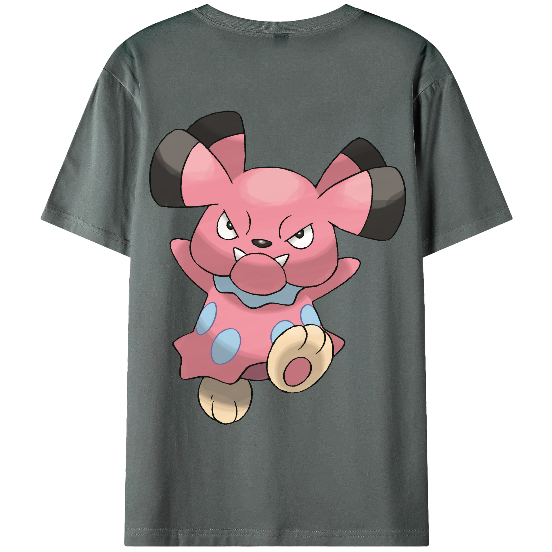 （画像用） ポケットモンスター Pokémon 綿100％ メンズ半袖Tシャツ（バックプリント） 通気性